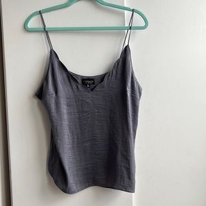 Top Shop eggplant silky lose tank top